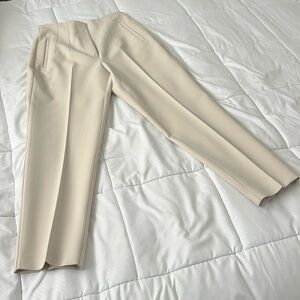 Zara Cream Ankle Cropped Pants